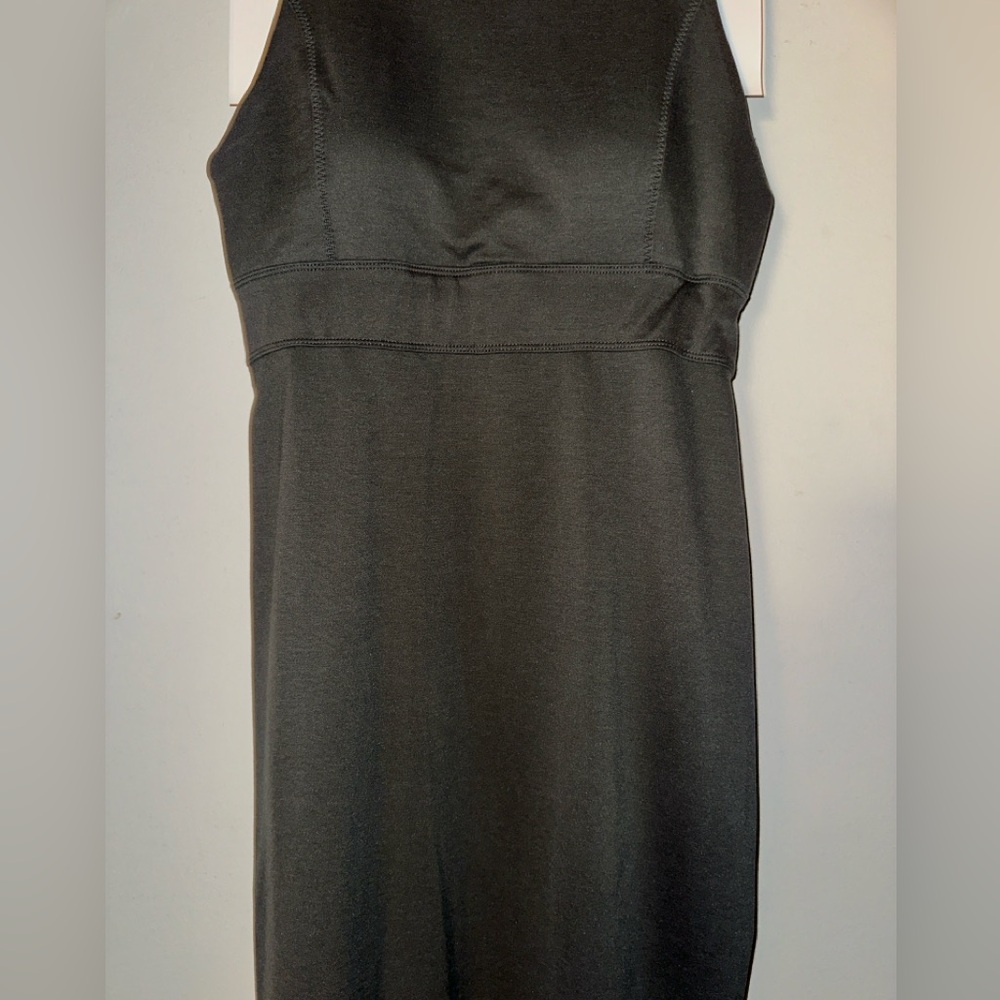Athleta - Deep Breath Sheath Travel Dress, Olive, L - Picture 7 of 9